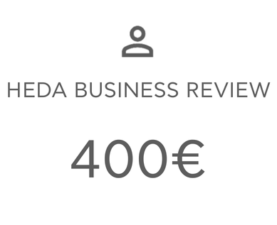 € 400 - Ολοσέλιδη καταχώρηση στο περιοδικό HEDA BUSINESS REVIEW μέγεθος Α4